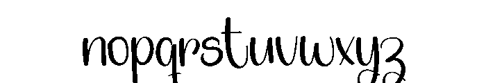 Whicker Signature Font LOWERCASE