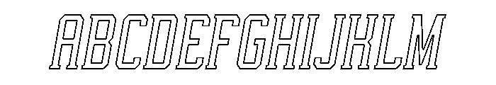 While Alive Outline Italic Italic Font UPPERCASE