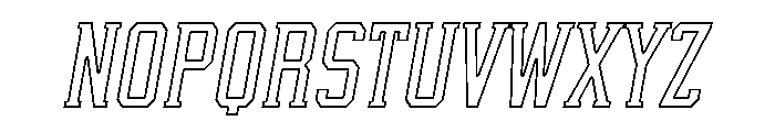 While Alive Outline Italic Italic Font UPPERCASE