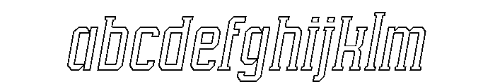 While Alive Outline Italic Italic FONT
