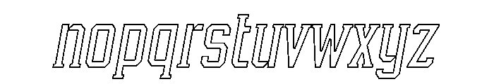 While Alive Outline Italic Italic Font LOWERCASE