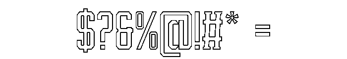While Alive Outline Regular Font OTHER CHARS