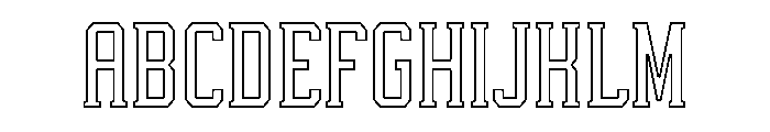 While Alive Outline Regular Font UPPERCASE