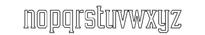 While Alive Outline Regular Font LOWERCASE