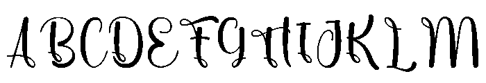 Whimfey Font UPPERCASE