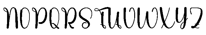 Whimfey Font UPPERCASE