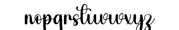 Whimfey Font LOWERCASE
