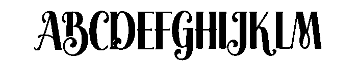 Whimora Font UPPERCASE