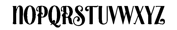 Whimora Font UPPERCASE