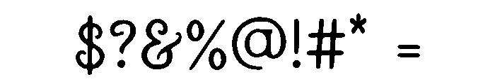 Whimsera Font OTHER CHARS
