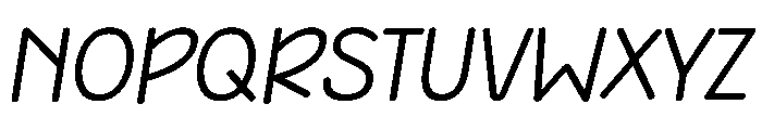 Whimsical Butterfly Italic Font UPPERCASE