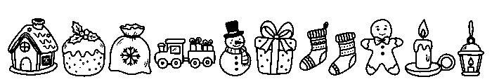 Whimsical Christmal Font OTHER CHARS