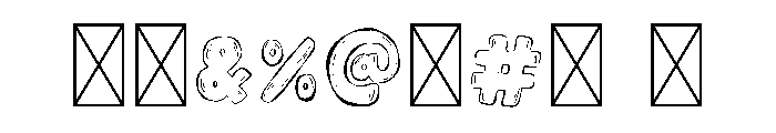 Whimsical Doddle Font OTHER CHARS
