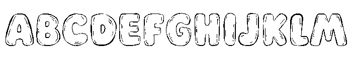 Whimsical Doddle Font UPPERCASE