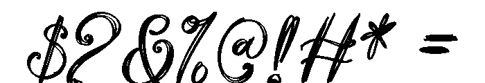 Whimsical Memories Font OTHER CHARS