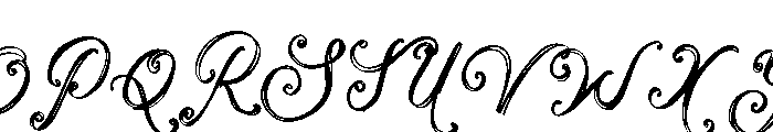 Whimsical Memories Font UPPERCASE