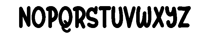 Whimsical Retro Font UPPERCASE