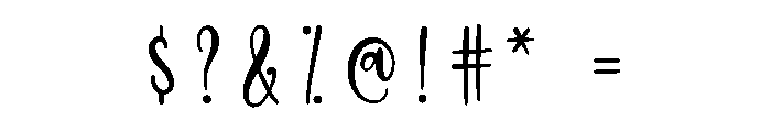 Whimsical Wedding Font OTHER CHARS