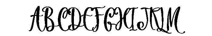 Whimsical Wedding Font UPPERCASE