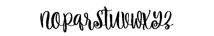 Whimsical Wedding Font LOWERCASE