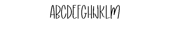 Whimsical1 Font UPPERCASE