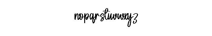 Whimsical1 Font LOWERCASE