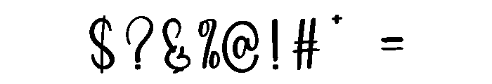 Whimsicle Font OTHER CHARS