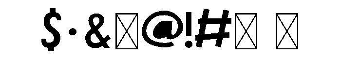 Whimsy Babe CF Font OTHER CHARS