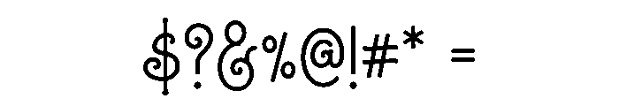 Whimsy Curl Font OTHER CHARS