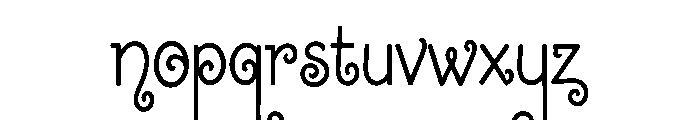Whimsy Curl Font LOWERCASE