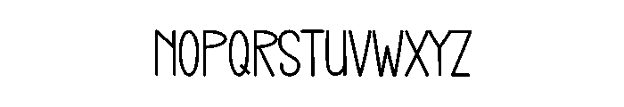 Whimsy Handmade Font LOWERCASE