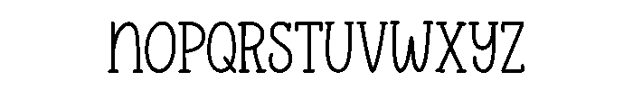 Whimsy Note Regular Font UPPERCASE