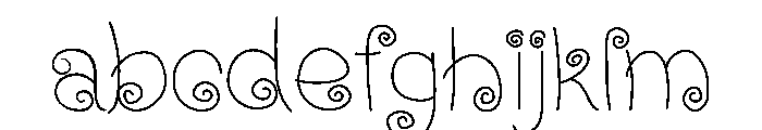Whimsy Spiral FONT