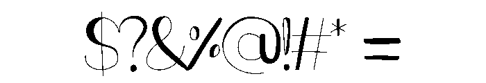 Whimsy Swirl Font OTHER CHARS