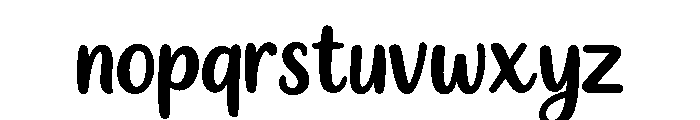 Whimsy Wave Regular Font LOWERCASE