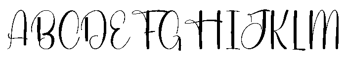 Whimsy Wedding Font UPPERCASE