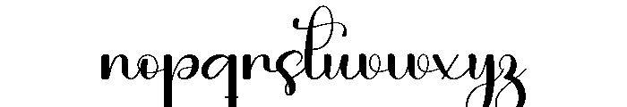 Whimsy Wedding Font LOWERCASE