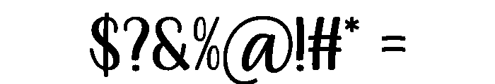 Whimsy Writing Font OTHER CHARS