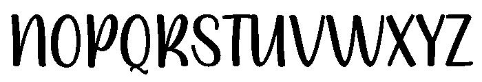 Whimsy Writing Font UPPERCASE