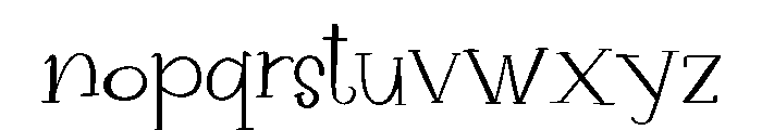 WhimsyChristmas Font LOWERCASE