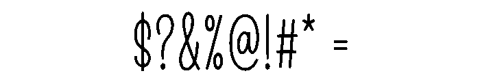Whimza Font OTHER CHARS