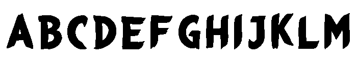 Whipcord Font UPPERCASE