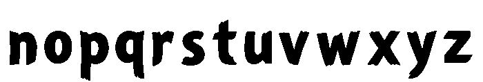 Whipcord Font LOWERCASE