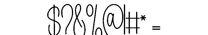 Whipie Saturday Font OTHER CHARS