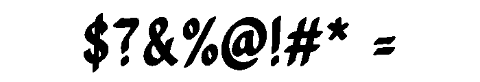 Whisker Gothic Font OTHER CHARS
