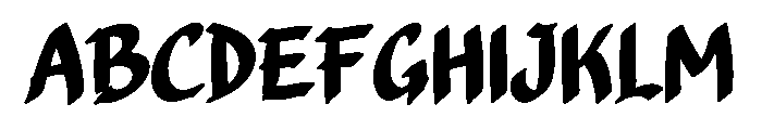 Whisker Gothic Font UPPERCASE