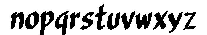 Whisker Gothic Font LOWERCASE
