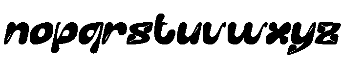 Whisper Heart Bold Italic Font LOWERCASE