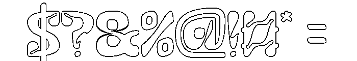 Whisper Heart-Hollow Font OTHER CHARS