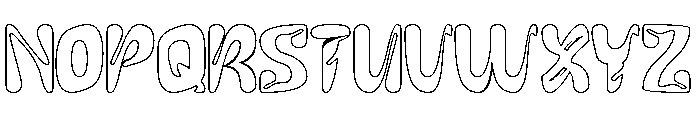 Whisper Heart-Hollow Font UPPERCASE